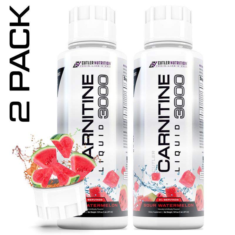Cutler Nutrition 2 Pack Carnitine 3000 Liquid Supplement for Energy Recovery Health and Fitness Liquid