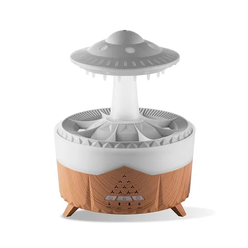 🌧️ Rain Cloud Humidifier with Raindrop Effect & Remote – Aromatherapy Diffuser + Rain Lamp + Mood Light