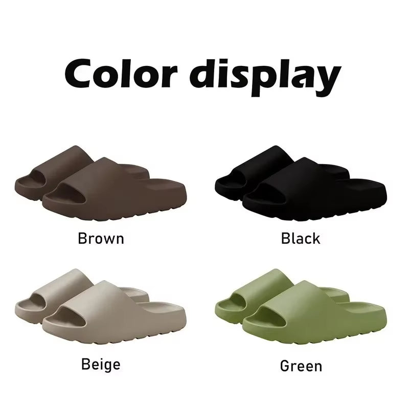 🔥 Summer Unisex Cloud Slides – Ultra Soft EVA Sole | Beach-Ready Comfort for Him & Her 👣☀️