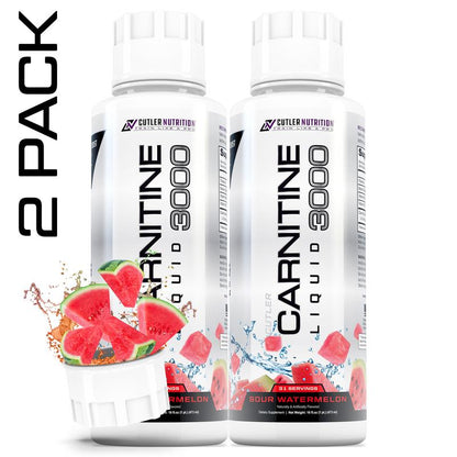 Cutler Nutrition 2 Pack Carnitine 3000 Liquid Supplement for Energy Recovery Health and Fitness Liquid