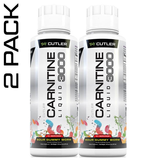 Cutler Nutrition 2 Pack Carnitine 3000 Liquid Supplement for Energy Recovery Health and Fitness Liquid