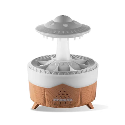 🌧️ Rain Cloud Humidifier with Raindrop Effect & Remote – Aromatherapy Diffuser + Rain Lamp + Mood Light