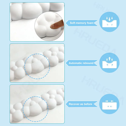 ☁️ Cloud Mouse Pad + Wrist Rest 🖱️ – Memory Foam, Anti-Slip & Ergonomic 💪