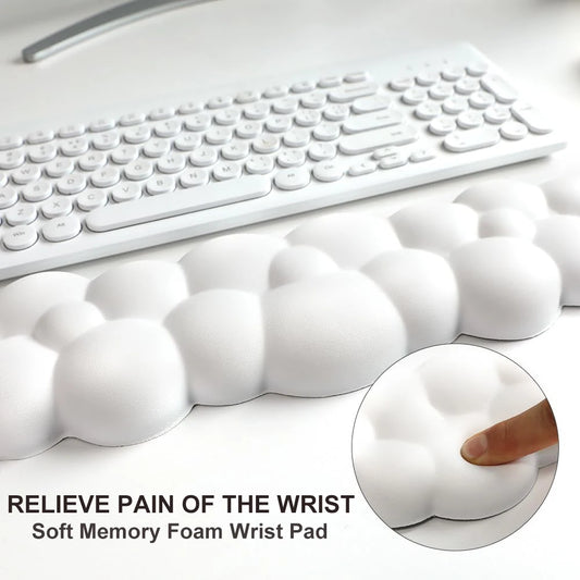 ☁️ Cloud Mouse Pad + Wrist Rest 🖱️ – Memory Foam, Anti-Slip & Ergonomic 💪