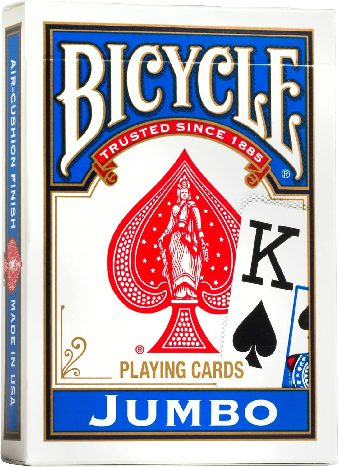 Playing Cards, Jumbo Index, 12 Pack,Red & Blue