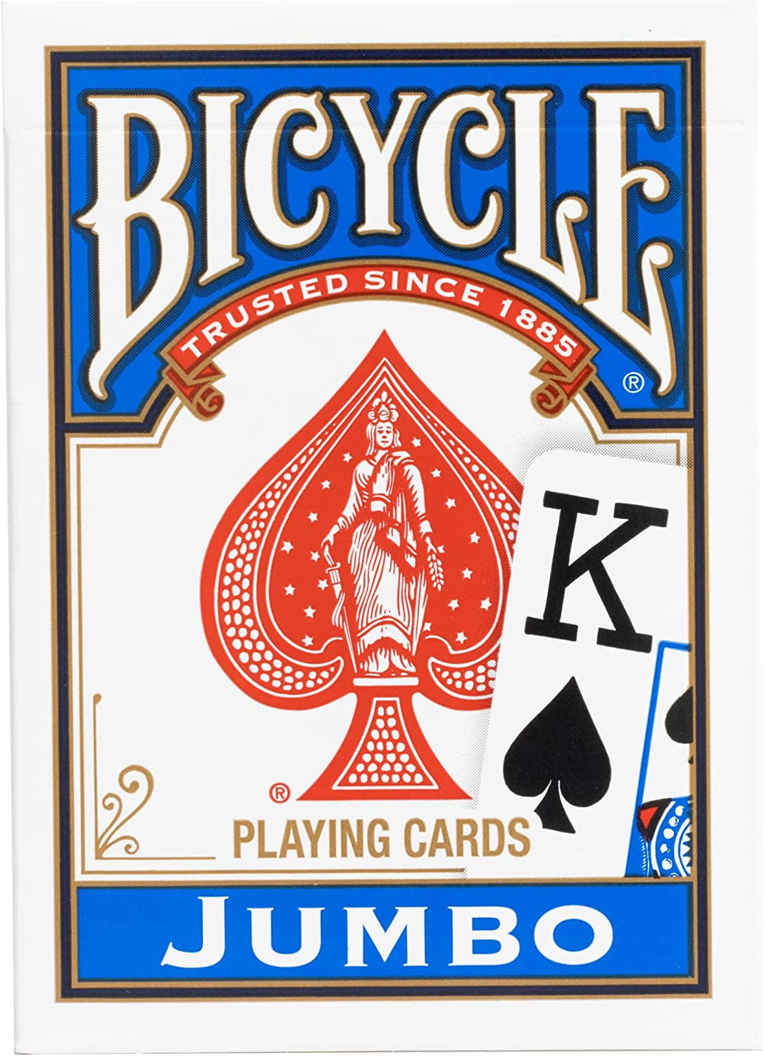 Playing Cards, Jumbo Index, 12 Pack,Red & Blue